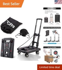 Versatile Luggage and Utility Dolly with Adjustable Handle for Easy Transport