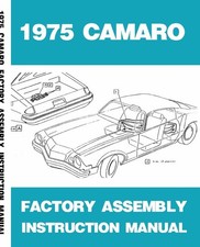 1975 Chevrolet Camaro Factory Assembly Instruction Manual