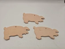 Maple Sugar Cured Bacon Wind Chime Charm Pigs 