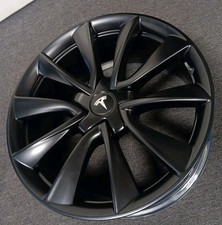 1 Rim Tesla Model 3 Wheels SATIN BLACK " 19 INCH Rims Wheel Stiletto 2017 - 2023