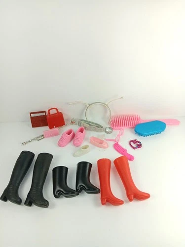 Fashion Doll Random Accessories Vintage Lot Sindy Barbie Boots Brush Comb Belt