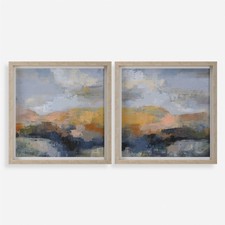 Uttermost 32342 Dusk 37 x 37 Framed Sunset an...