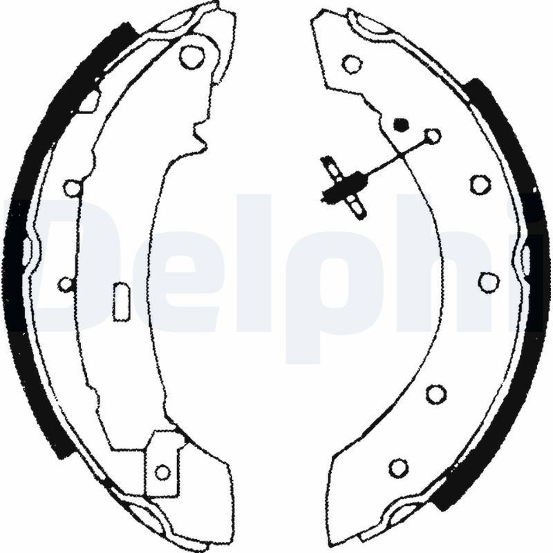 Für DELPHI LS1717 Brake Shoe Set - Bild 4