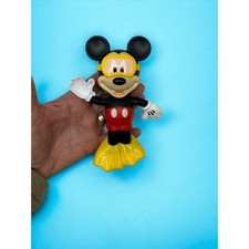 Disney Mickey Mouse Hap-P-Kid Wind Up Swimming Bath Toy 6.5  Goggles Flippers