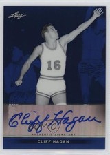 2012-13 Leaf Metal Holo Blue 8/25 Cliff Hagan #BA-CH1 Auto HOF 7f0