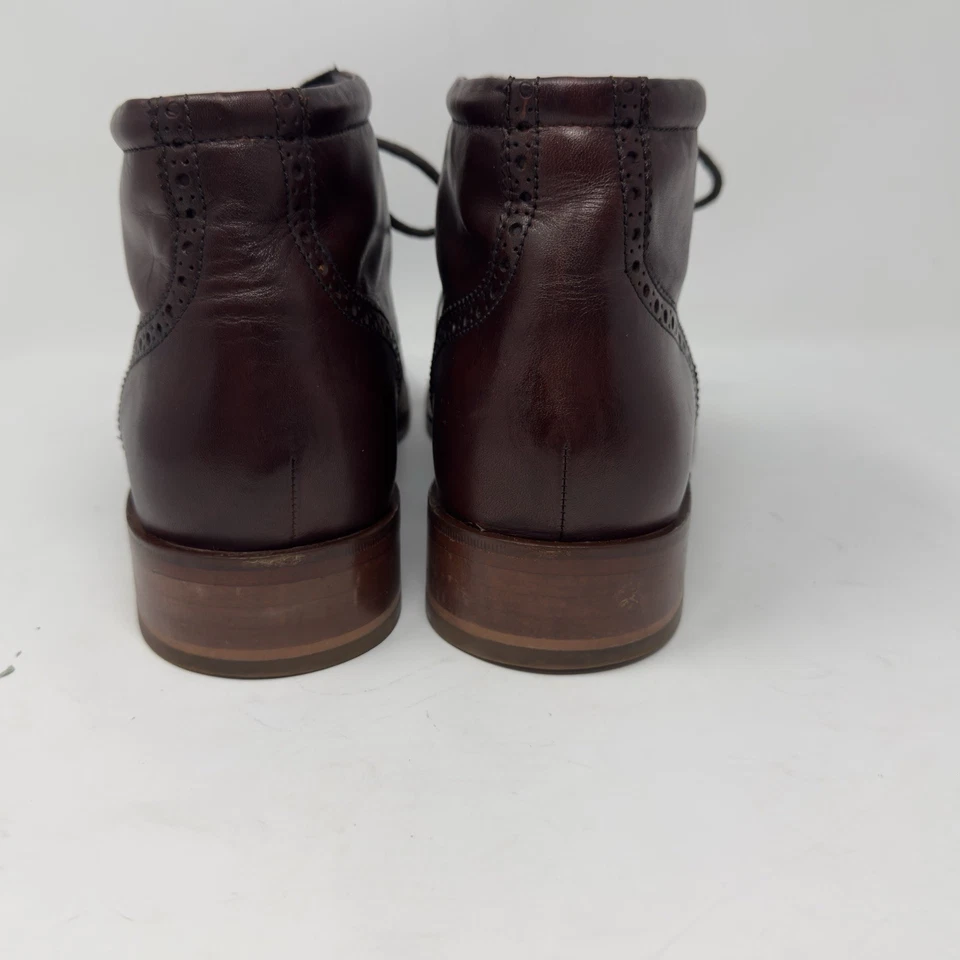 Cole Haan Liam Chukka II Wingtip Leather Ankle Boots Brown Size 11m - Image 2 of 4