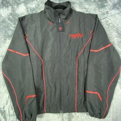 Tron Ares Jacket Mens XL Promo Promotional Disney Movie Logo Black Red NWT *FLAW