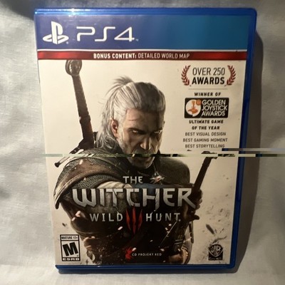 CD PROJEKT RED The Witcher 3: Wild Hunt Sony PS4 Game Disc & Case M Map