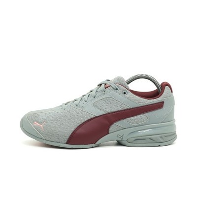 PUMA Damen 193149-01 Schuhe Grau/Rot Textil Low Top Sportstyle Sneaker EU 38