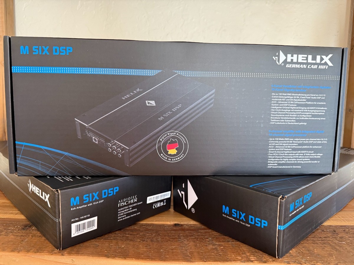 Helix M Six DSP High Quality 6 Channel SQ Amplifier 10-Channel 64