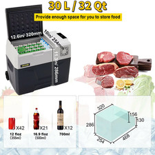 Mini Frigorifero Portatile per Auto Congelatore 30L Schermo LED Digitale, Frigo 