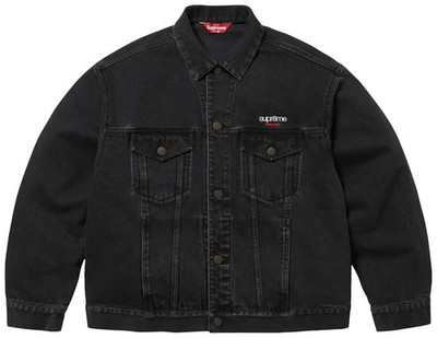 N*u様 Supreme Denim Trucker Jacket Black Supreme Denim Trucker Jacket (SS25) Black Medium | eBay