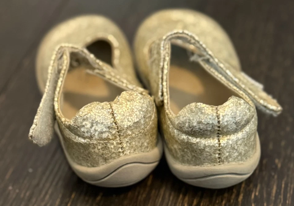 Zapatillas Pediped Niñas Bebé Niño Plateadas Brillantes Mary Jane EU 21 EE. UU. Talla 5.5 Foto 4 de 4