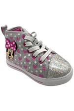 Minnie Mouse Toddler's Girl Minnie High Top Sneakers Gray/Pink