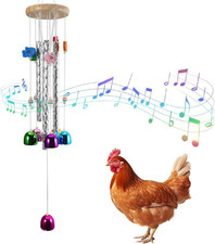 Chicken Wind Chimes for outside Chicken Toys for Coop, Chicken Wind Chime Enrich