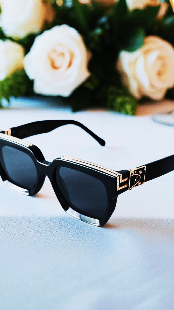 Louis Vuitton Sunglasses 1.1 Millionaires Z1165W Black Gold