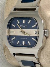 Doxa Vintage Automatic Date Unisex Swiss Made Wristwatch Stainless Steel Working
