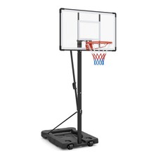 COSTWAY Portable Basketball Hoop 5.6-10 Ft Adjustable Basketball Goal System