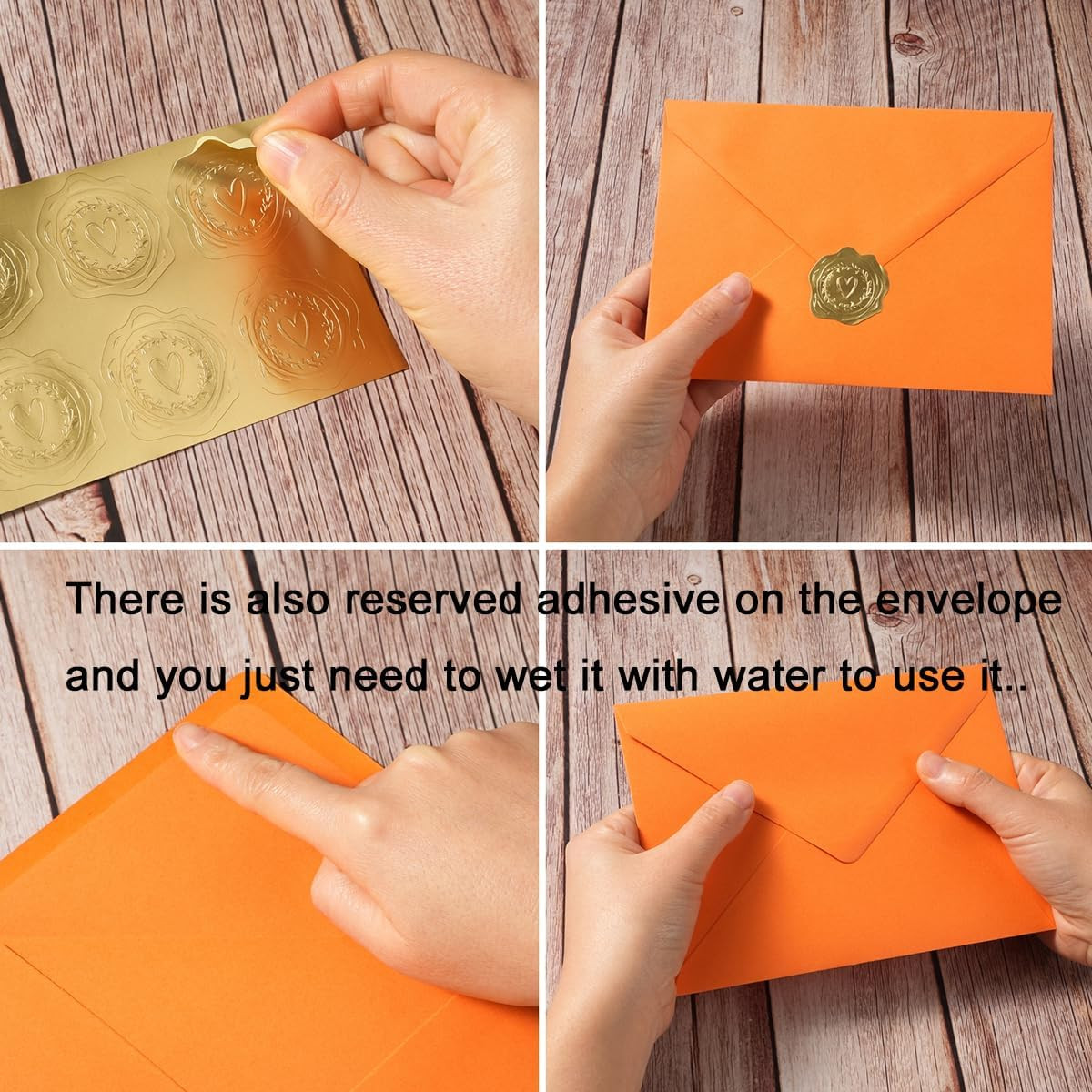 50 Pack A7 Colorful Envelopes with 5X7 Blank Heavy Colored Folded Cardstock and