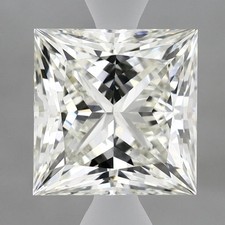 3.00 Ct Princess Cut IGI Certified Lab Grown CVD Diamond G Color VS1 Clarity