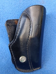 Vintage Bauer Bros RH Leather Paddle Holster S&W 32 Colt Snubnose Revolver DW32