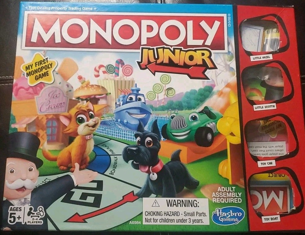 2016 Monopoly Junior Hasbro Gaming My First Monopoly Game 