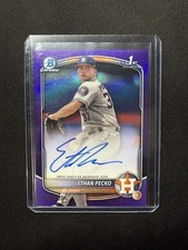 ETHAN PECKO 2025 BOWMAN CHROME 1ST PURPLE REFRACTOR AUTO /250 #CPA-EPE Q1300