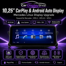 10,25" Linux Display Mercedes GLE W166 / C292 NTG 5 2015–2019 CarPlay & Android 10,25" Linux Display Mercedes GLE W166 / C292 NTG 5 2015–2019 CarPlay & Android