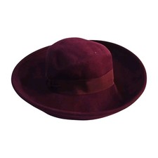 Vintage 80s 90s Union Made Street Smart Betmar Wool Felt Curled Brim Hat 21.5"