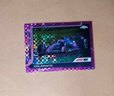 2025 F1 Topps Chrome Franco Colapinto #87 Pink Checker Flag /250 RC Alpine Car