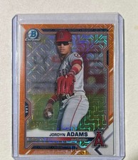 2021 Bowman Chrome Prospects Jordyn Adams Mojo Refractor Orange /25 #BCP-156