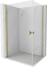 Mexen Mist-B Duo Duschkabine 90x85cm Transparent Gold Schwenktür