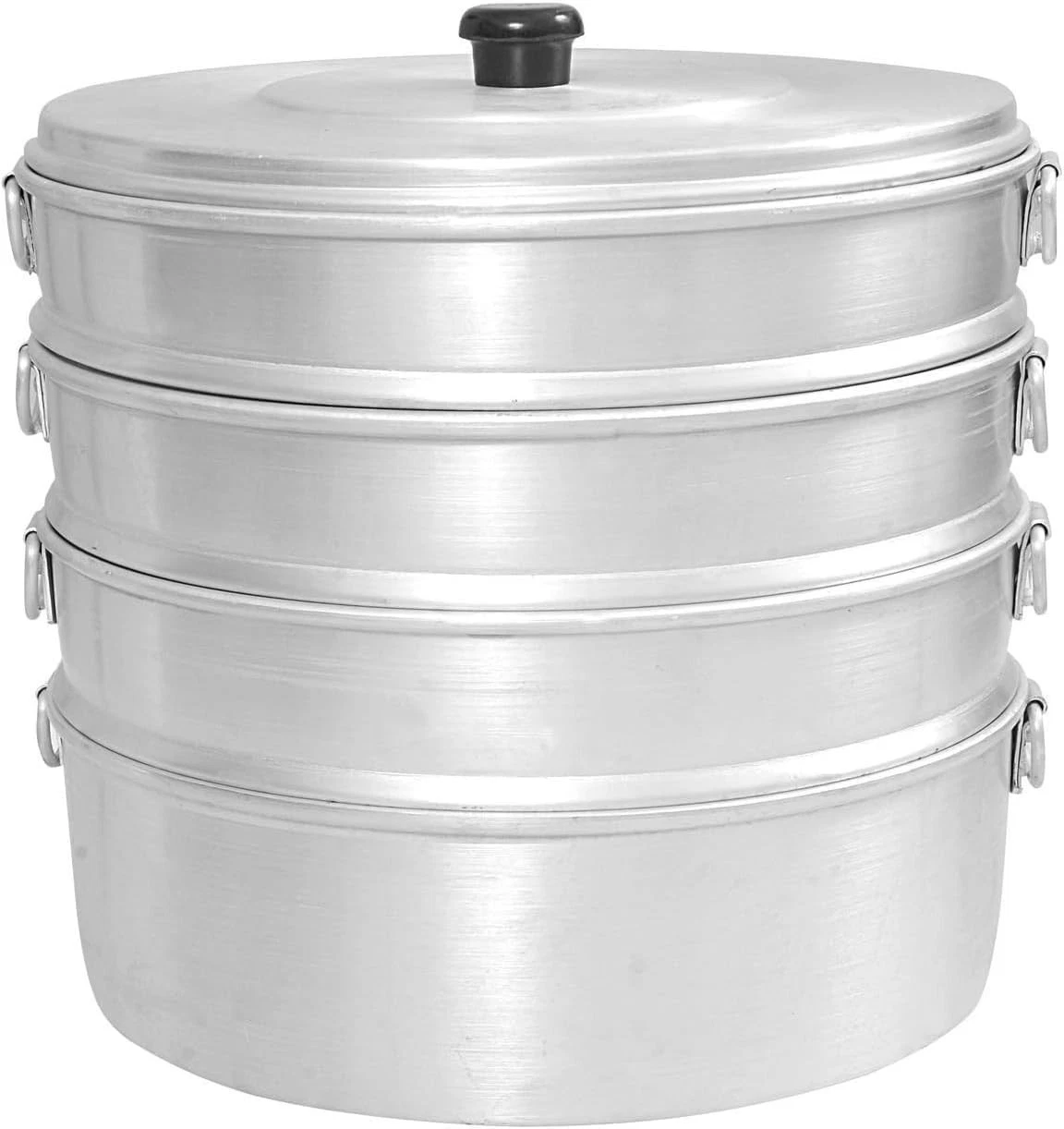 Aluminium Momos Steamer Size Small No. 8 steaming Pot 4 Tier 2.3 Ltr Capacity