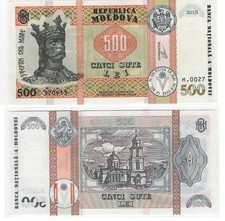 Moldova - 500 Lei 2015 ( 2020 ) UNC P. 27(2) Lemberg-Zp