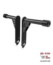 Engine Guard Front Highway Pegs Crash Bars Tip-Over Protection Fit Gloss Black