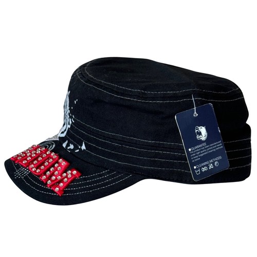 Cappello Berretto Premium Baseball Mamma Donna Taglia Unica Nero Rosso Ricamo Strass - Foto 4 di 9