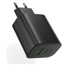 USB C Ladegerät 65W 3-Port Schnellladegerät für Smartphones Tablets Laptops