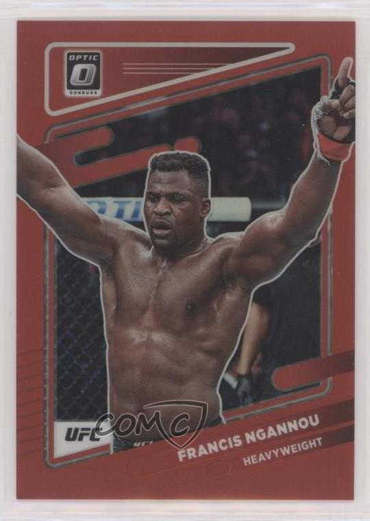 2022 Panini Donruss Optic UFC Red Prizm 112/199 Francis Ngannou #30 xi9