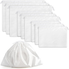 9 Pack Dust Cover Storage Bags, Purse Dust Bags with Drawstring, Large Silk Clot