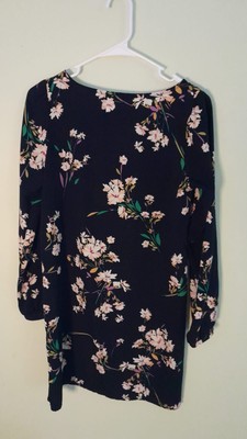 Gabriella Rocha Dress Womens Shirt Dress  medium Floral Print Long Sleeve Casual