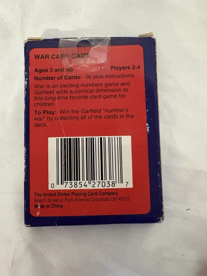 Juego de cartas vintage 1978 "Garfield War" *COMPLETO EN CAJA Foto 2 de 3