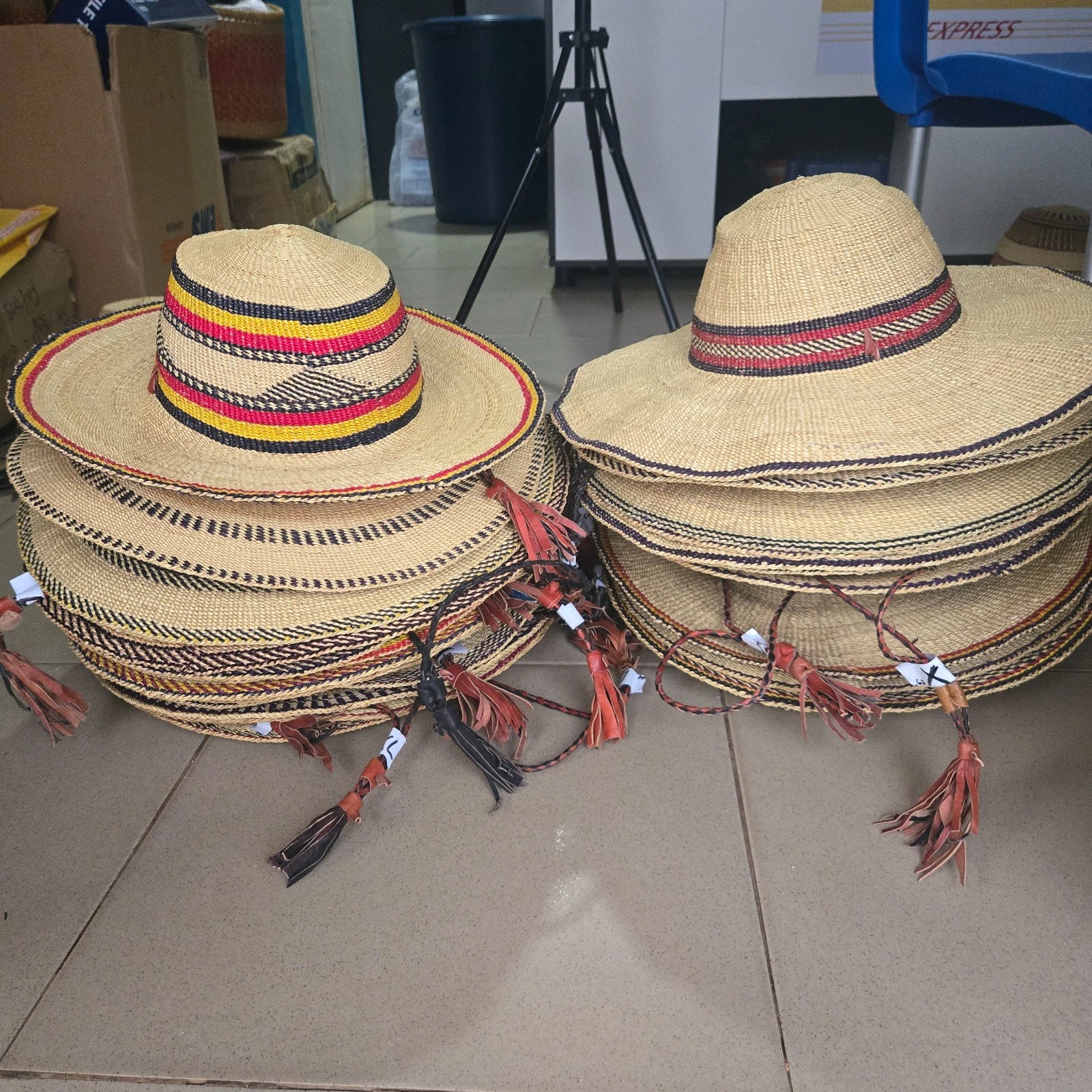 Bolga Hat with Strap - shipped from Ghana
Opens in a new window or tab