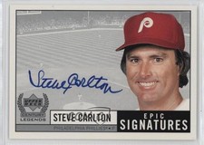 1999 Upper Deck Century Legends Epic Signatures Steve Carlton #SC Auto HOF 0l2