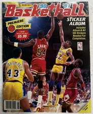 1990-91 Panini Basketball Sticker Album Premiere Edition Complete Sealed Jordan