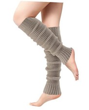 Leg Warmers - Leg Warmers for Women/Girls, Fashion Knit Neon Leg Warmer Camel 1