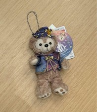 Tokyo Disney Resort 40th Anniversary Duffy Plush Badge Keychain New Rare Japan