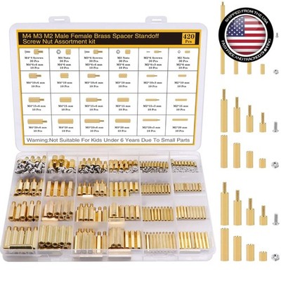 Comprehensive Motherboard Standoffs & Screws Kit - 420 Pieces, Hex Design