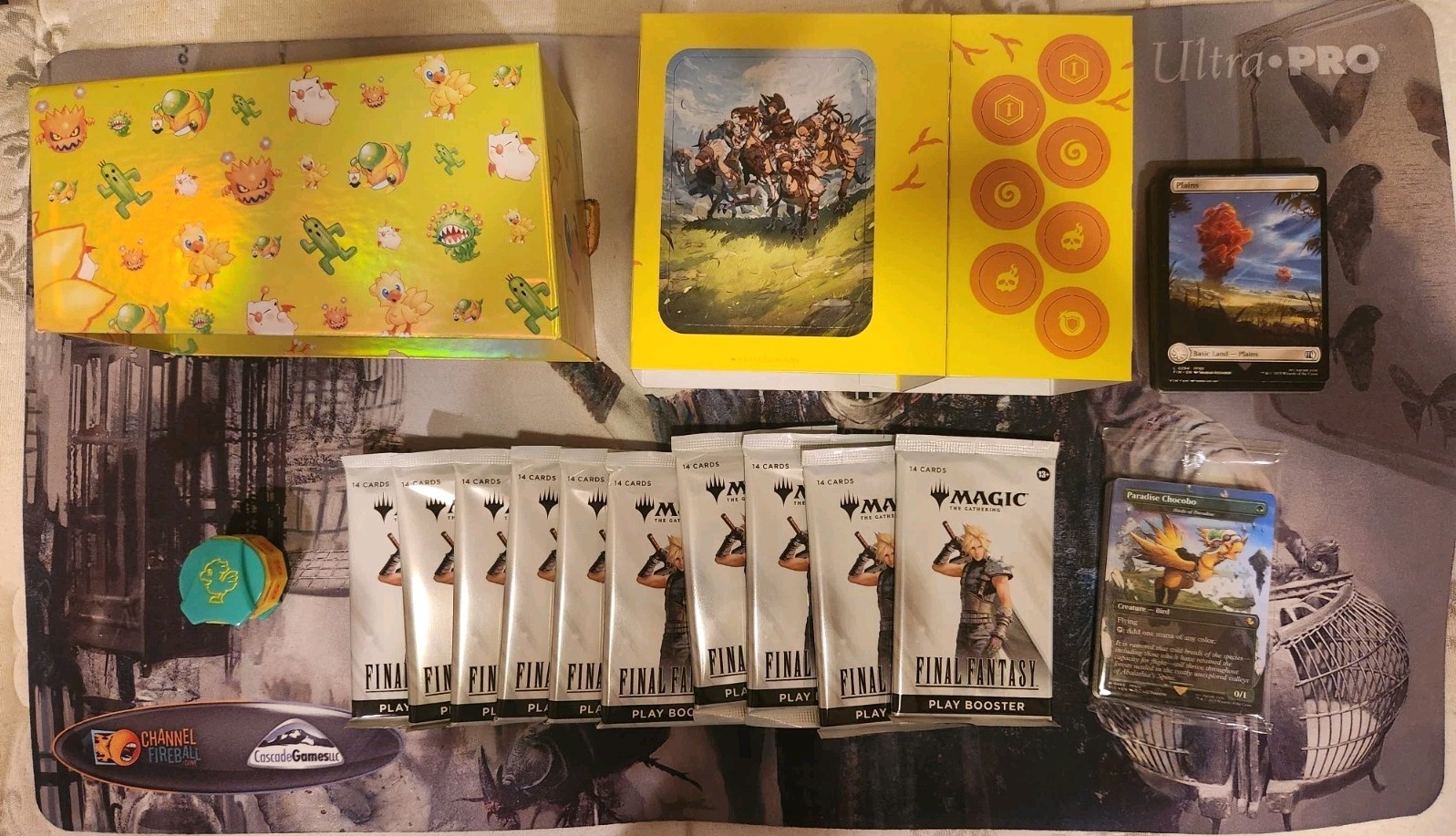 Final Fantasy ChocoboBundle Wheel,Box,Tokens,TrackFoil Lands,ParadiseChocobo,etc