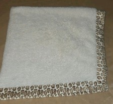 Blankets and Beyond Baby Blanket Brown Cheetah Lovey Leopard Print Fleece