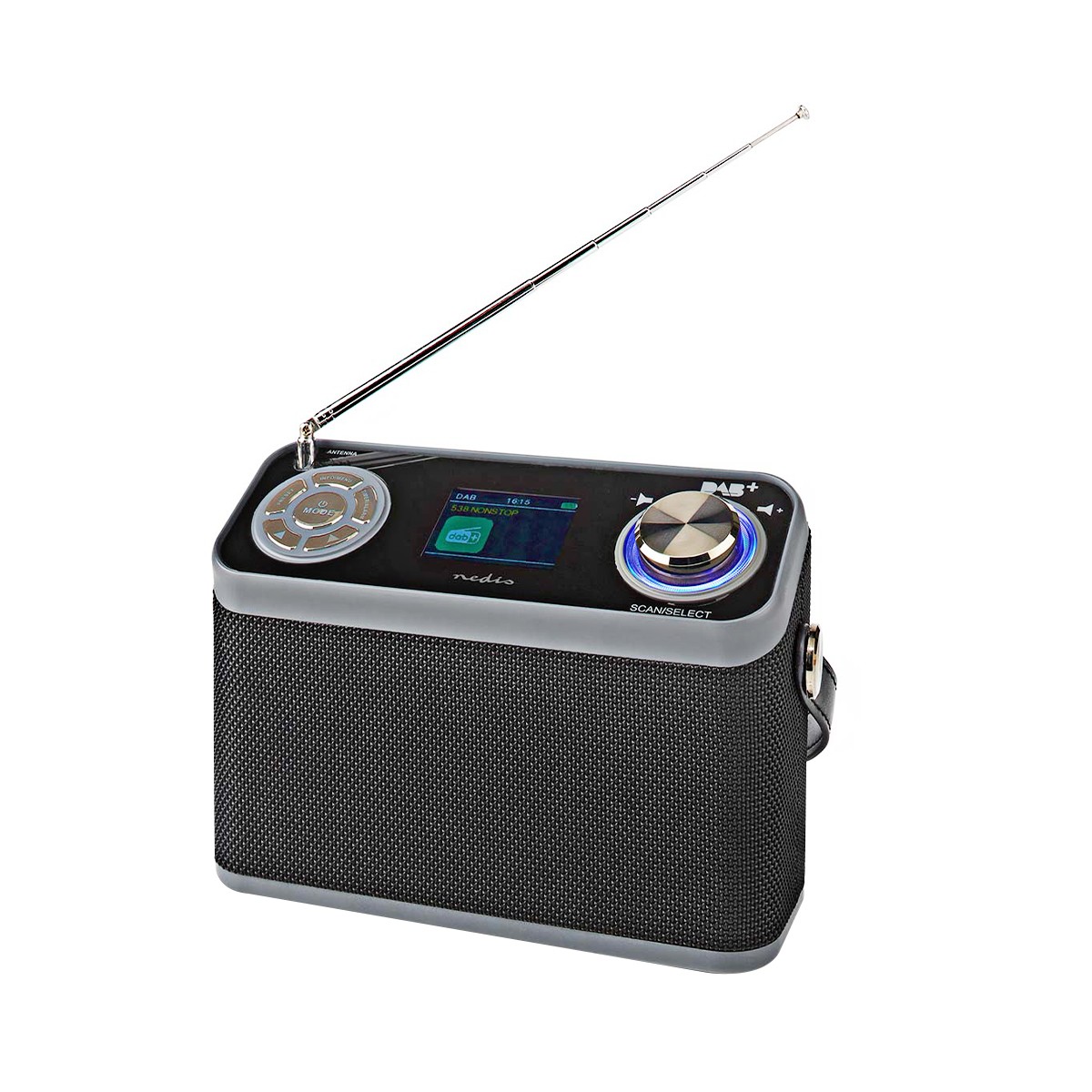 Poste radio DAB+ FM Bluetooth USB horloge réveil numérique compact